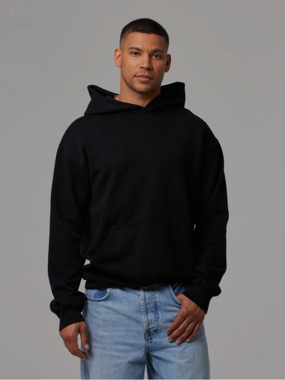 TALENTLESS Black Hooded Pullover Sweatshirt